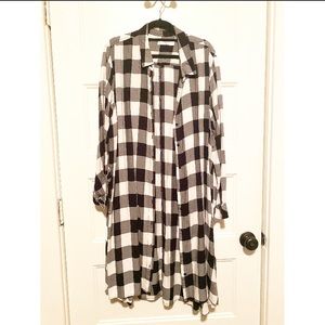 Buffalo Plaid Shirt Dress
